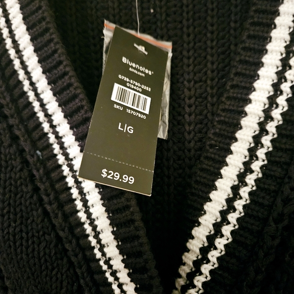 NWT Sweater Vest Bluenotes Large - Picture 3 of 4